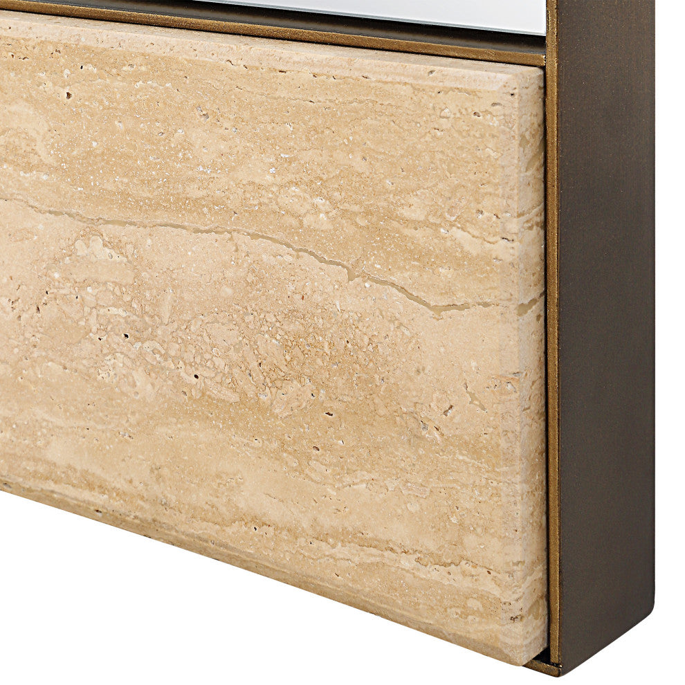 Uttermost 08229 Russo 30"W x 81-1/4"H Rectangular Flat Accent - Bronze