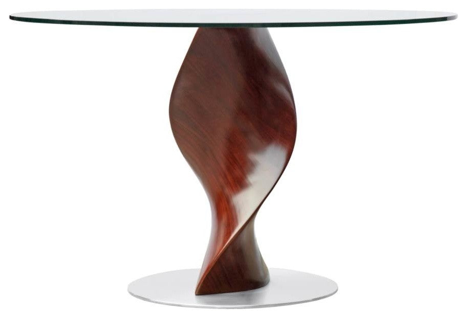Modern Classics Edge Dining Table 48", Clear