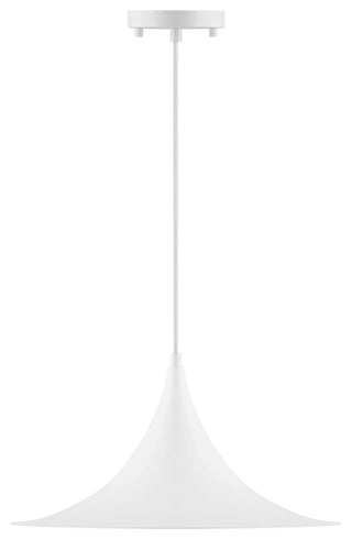 Costa LED Pendant, Replaceable LED, Matte White, 15.75in