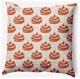 20" x 20" Patterned Pumpkins Indoor/Outdoor Polyester Throw Pillow, Sienna