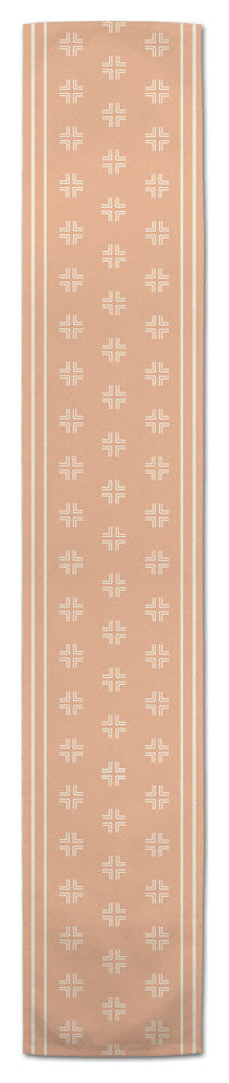 Blush Mudcloth 16x90 Cotton Twill Runner
