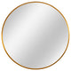 Minimal Gold Round Wall Mirror