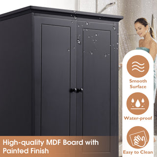 Gewnee Storage Cabinet with 2 Doors and 4 Drawers for Bathroom