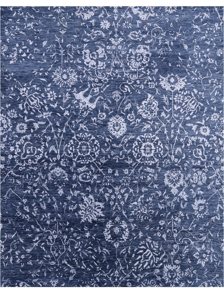 8' 2" X 10' 0" Persian Wool and Silk Hand-Knotted Rug Q6945
