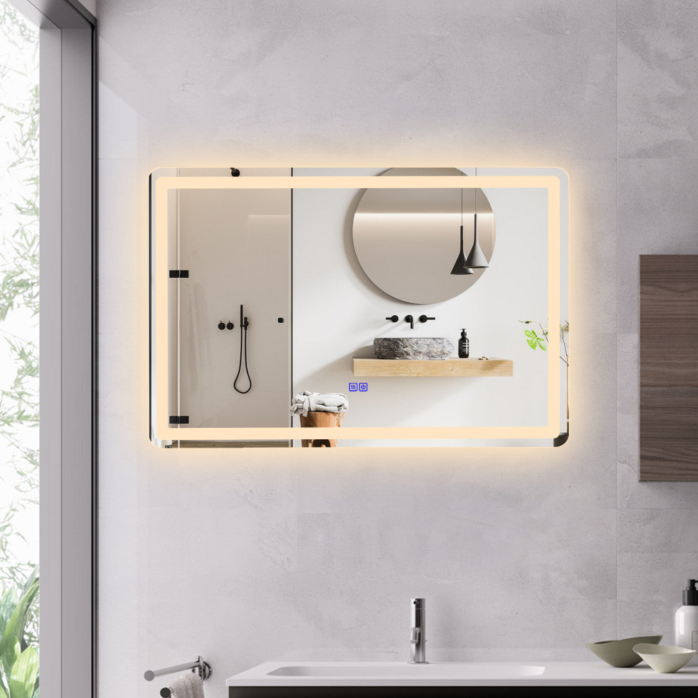 CHLOE Lighting SPECULO Back Lit LED Mirror 4000K, Warm White, 36"