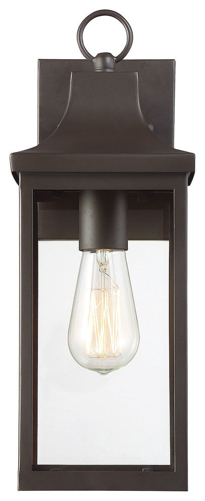 1-Light Exterior Wall Sconce, Bronze