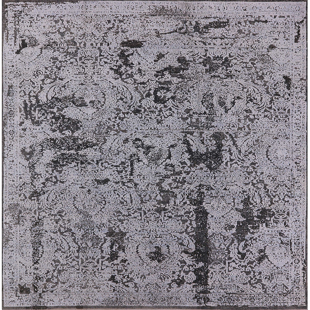 Ahgly Company Indoor Square Mid-Century Modern Area Rugs, 4' Square