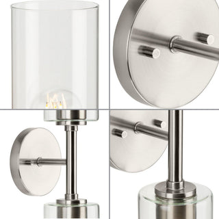 Cofield Collection 2-Light Brushed Nickel Transitional Wall Sconce Vanity Light