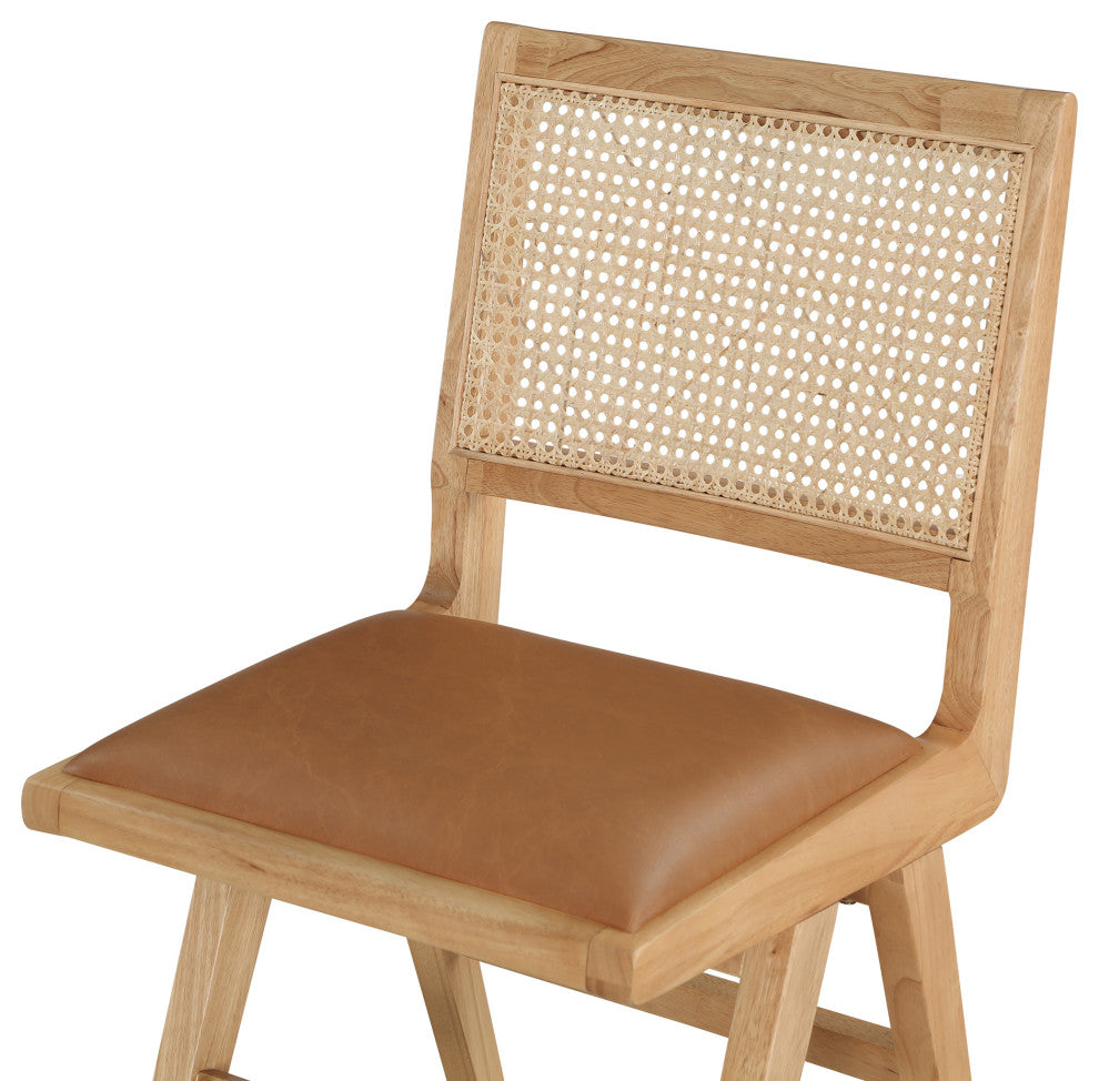 Abby Chair, Cognac, Natural Finish, Side Chair