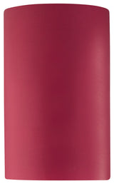Ambiance ADA Large Cylinder Outdoor Wall Sconce, Closed, Cerise, E26