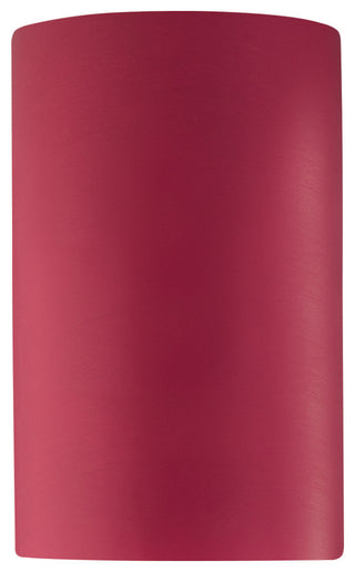 Ambiance ADA Large Cylinder Outdoor Wall Sconce, Closed, Cerise, E26