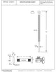 Supply Kit - 1/2" Ips X 3/8" Od X 15" Corrugated In Polished Nickel, Powder Coated Flat Black