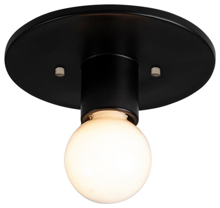 Stepped Discus Flush-Mount, Carbon, Matte Black