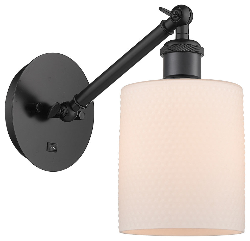 Innovations 317-1W-BK-G111-LED 1-Light Sconce, Matte Black