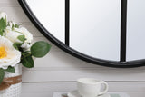 Midcentury Modern Black Decorative Mirror