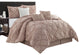 Mariscos 7 Piece Comforter Set, Blush, King