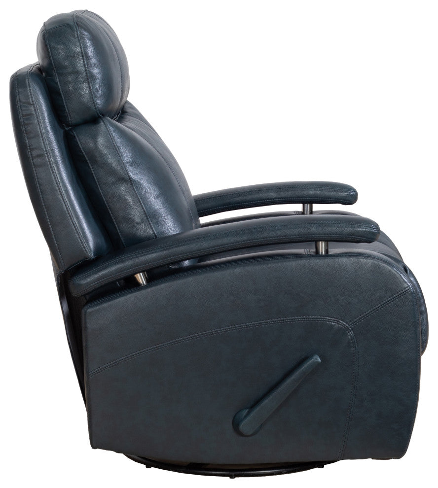 Duffy Swivel Glider Recliner, Ryegate Sapphire Blue