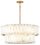 Fredrick Ramond Simone Medium Drum Chandelier, Burnished Gold