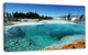 Fantastic Blue Yellowstone Lake, Landscape Wall Art on Canvas, 32"x16"