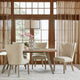 Madison Park Skylar Curved Wing Nailhead Side Dining Chair, Cream, Set of 2