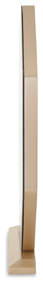 La Rachelle Vanity and Mirror Set - Medium Champagne