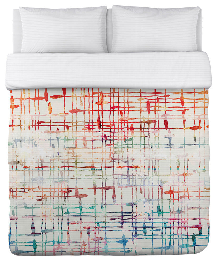 Victoria Pattern, Multi Lightweight King Duvet Cover
