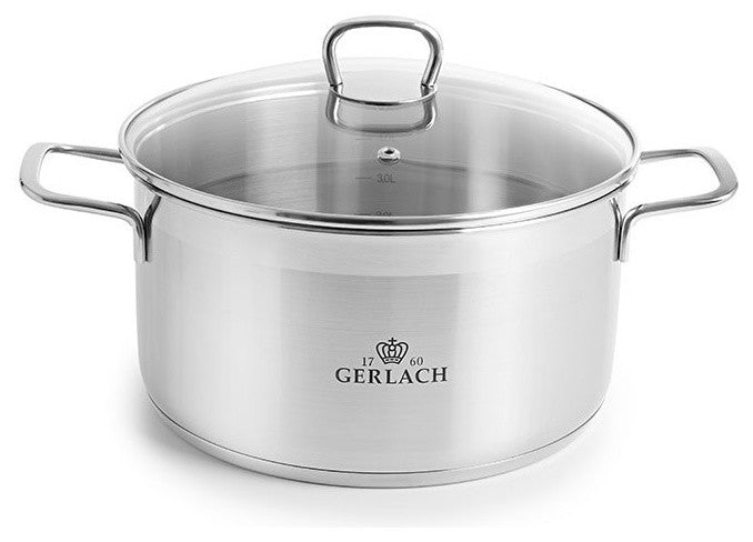 BRAVA Stainless Steel Pot Set With Lids 8 pcs