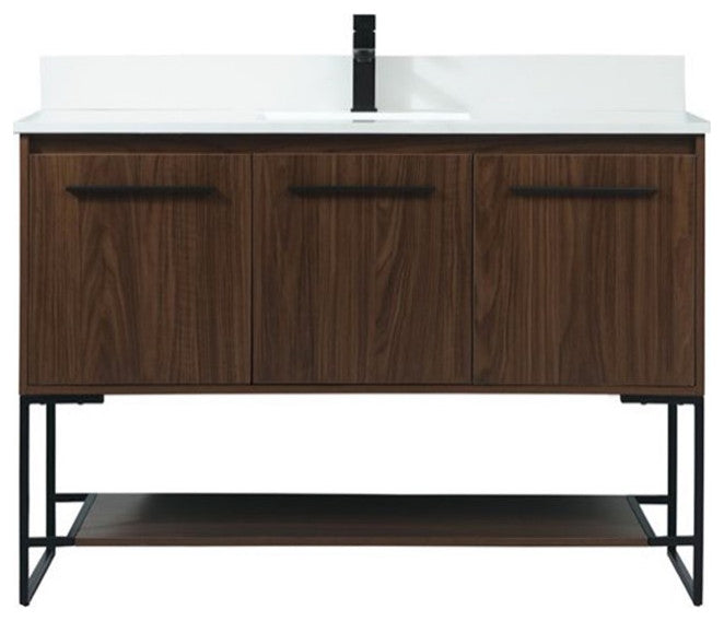 Elegant Decor Sloane Bathroom Vanity Walnut