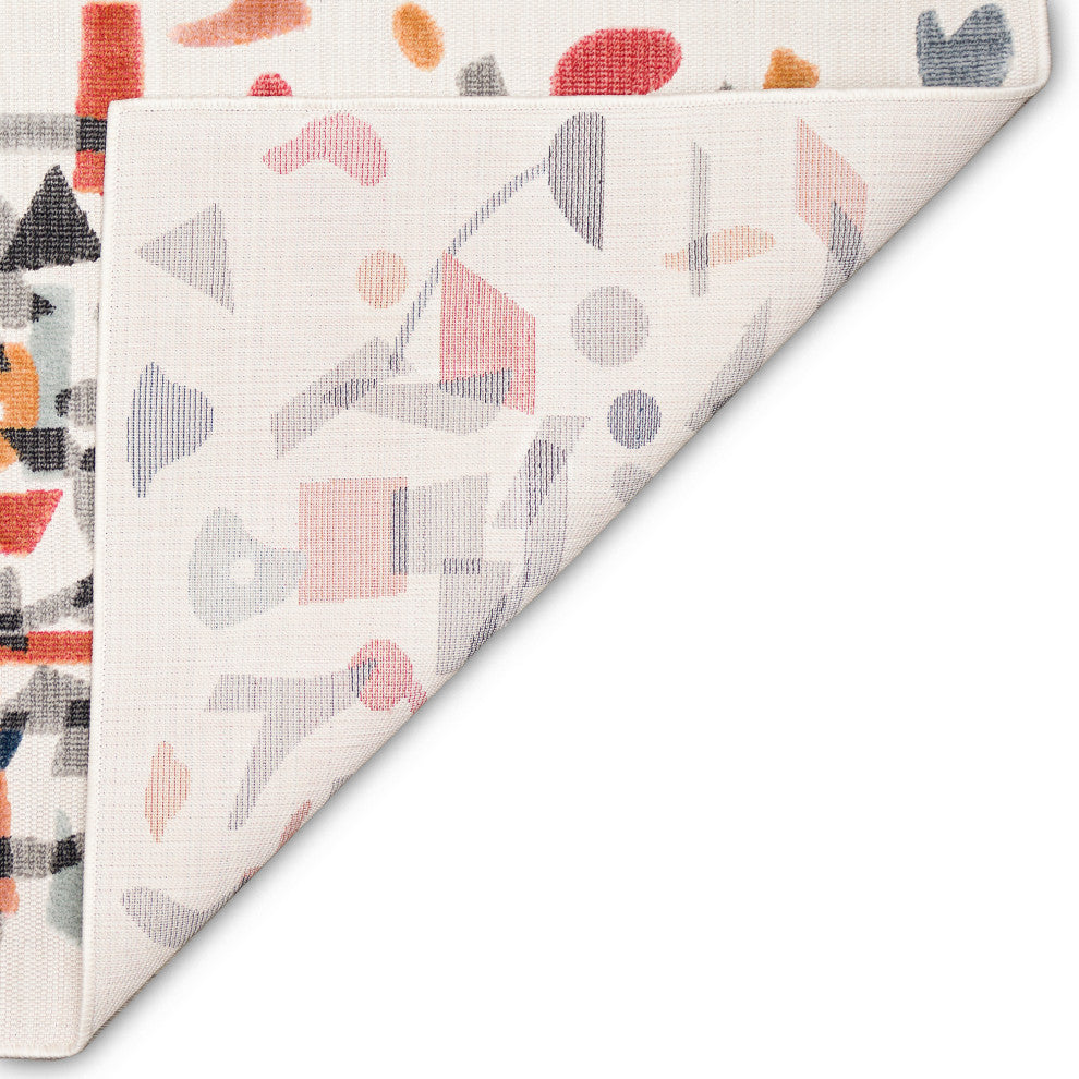 Canyon Mobil Indoor/Outdoor Rug, Ivory, 3'2"x4'11"