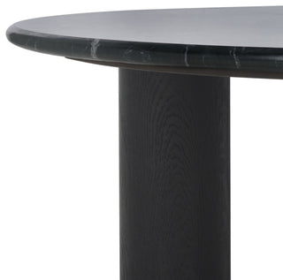 Safavieh Couture Tylee Round Marble Coffee Table, Black