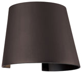Cone Marine Grade Adjustable Wet Location LED Wallwasher, Bronze Finish