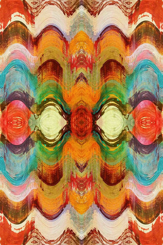 "Wavy Blends VI" Painting Print on Canvas by Irena Orlov