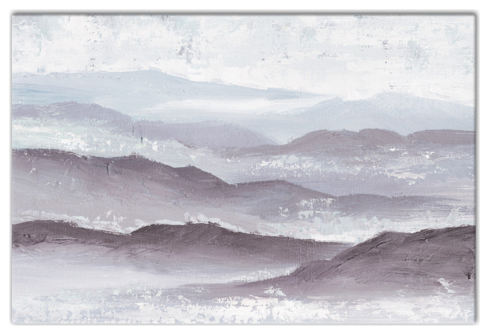 Painted Mountainscape 36x24 Canvas Wall Art