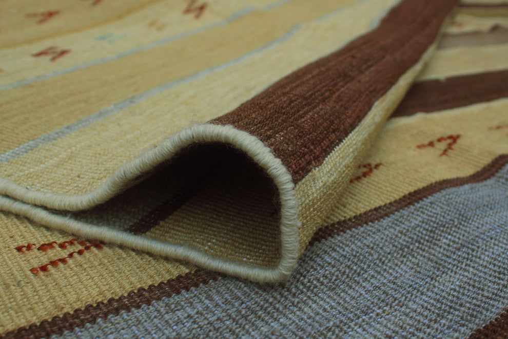 High-Low Kilim Belqis Beige Rug