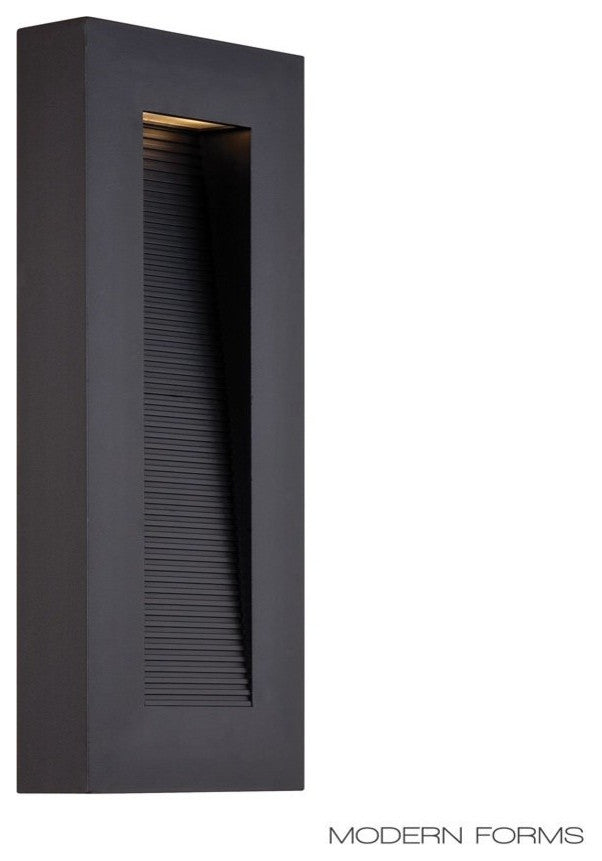 Modern Forms Urban LED Wall Light, Black, 16"