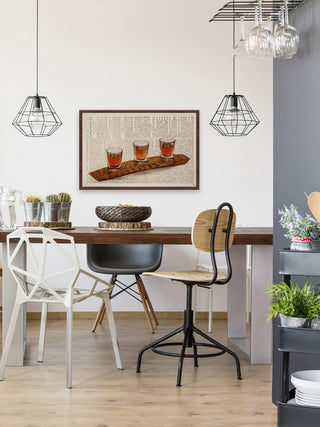 "Three Shots" Framed Painting Print, 36"x24"