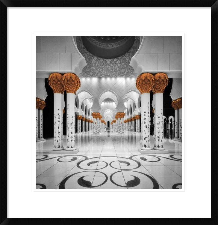 "Sheikh Al Zayed Grand Mosque" Framed Digital Print by Cuomo Massimo, 23x24"