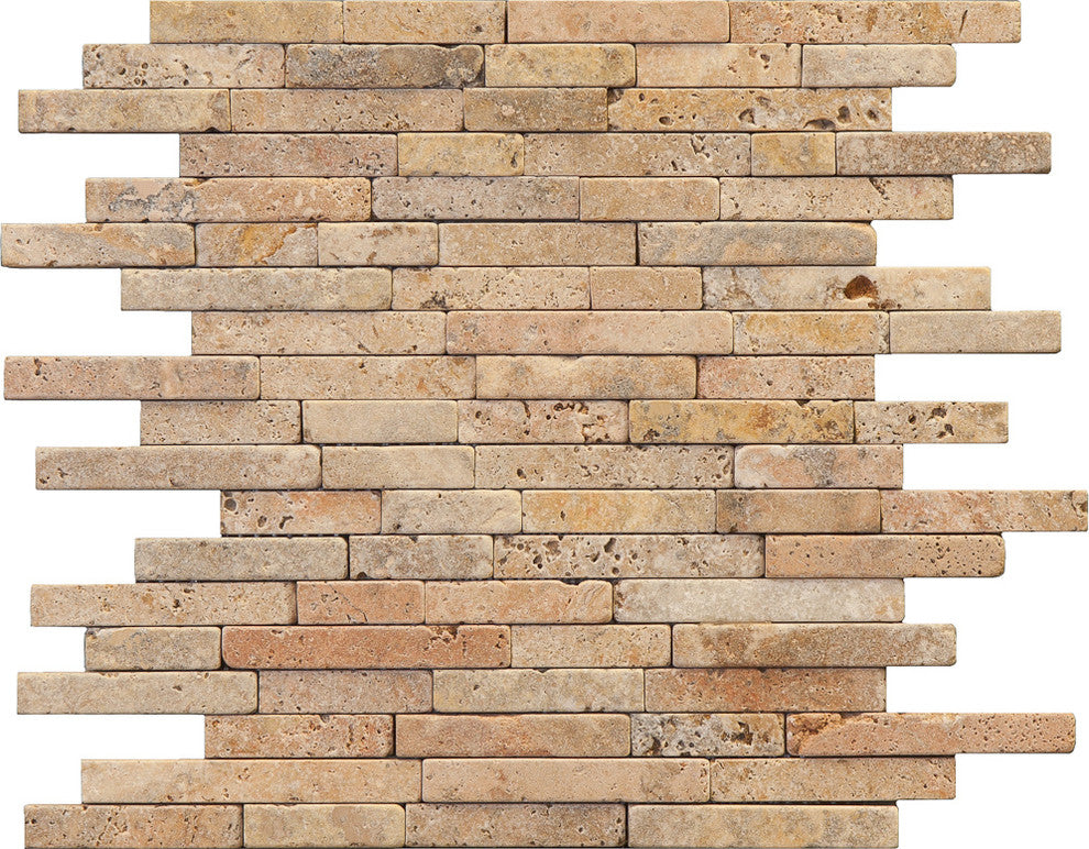 12"x12" Fault Line Mosaic, Set Of 4, San Andreas
