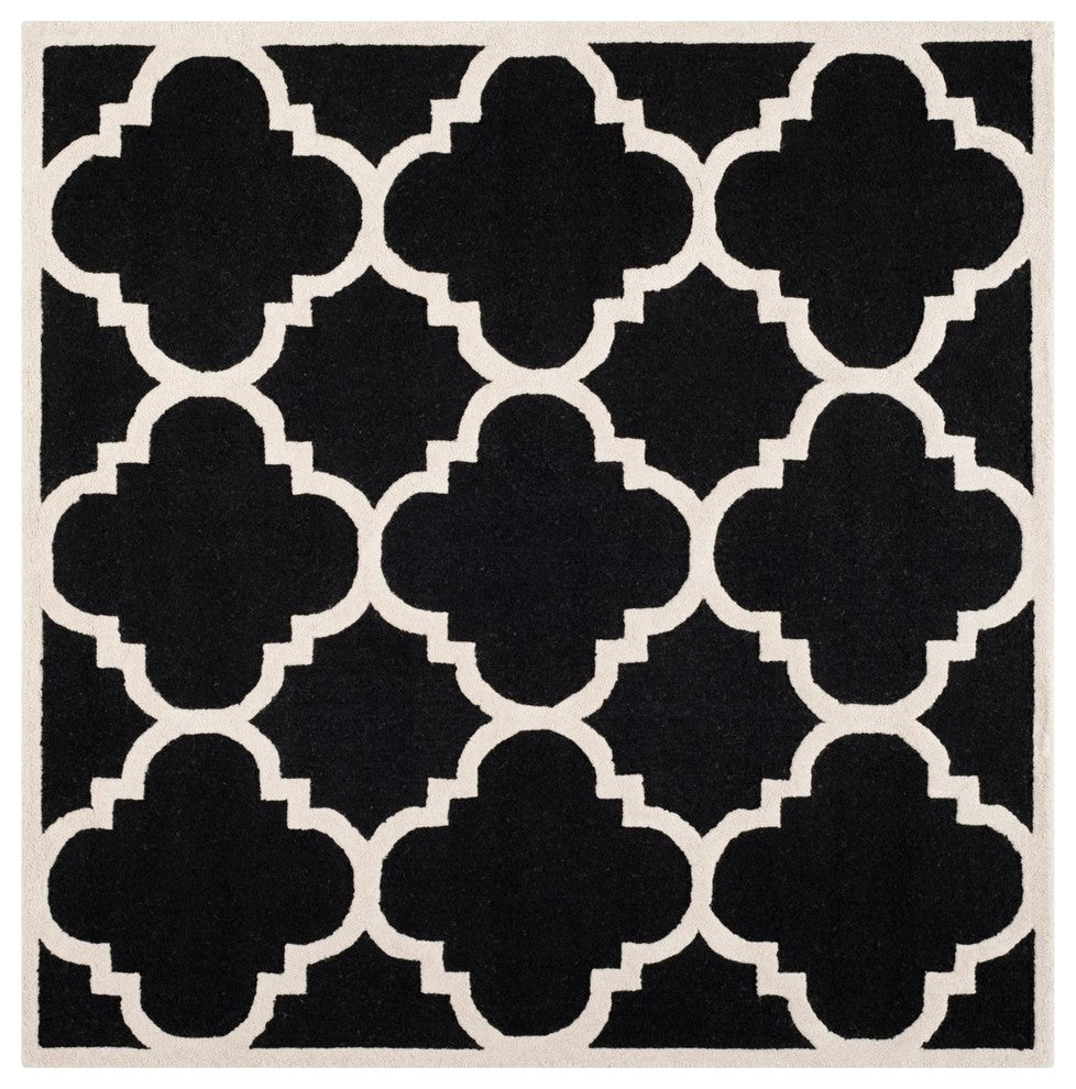 Safavieh Cambridge CAM140E 8' Square Black Rug