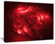 "Alien Mystical Flower Red" Floral Digital Art Canvas Print