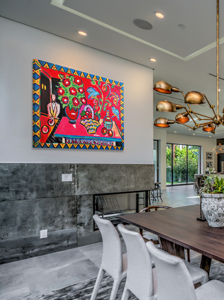 "Felidia" Print on Canvas by Wayne Ensrud