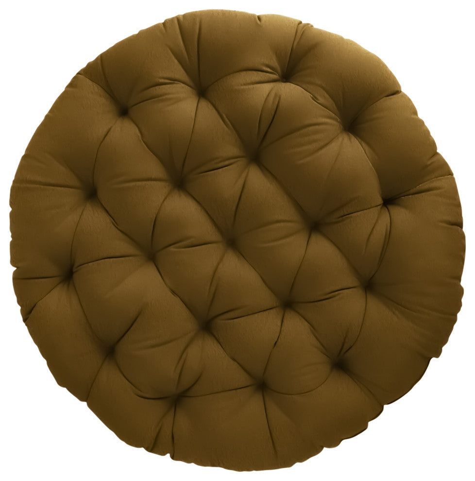 Mozaic Home Suede Sand Round Papasan Cushion 48"