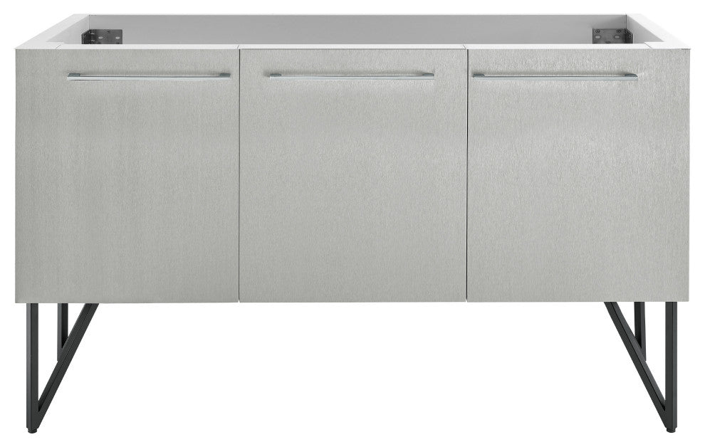 Annecy 60 Brushed Grey Bathroom Vanity Cabinet Only, SM-BV236