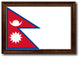 Nepal Country Flag Canvas Print, 15"x21"