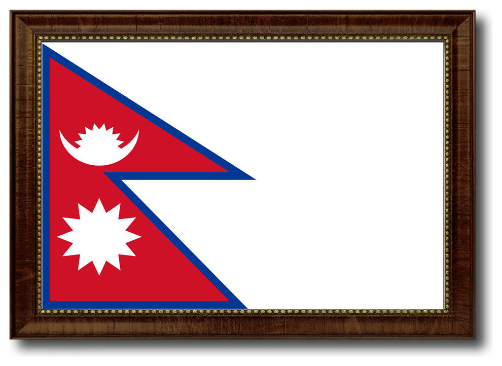Nepal Country Flag Canvas Print, 15"x21"