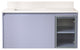 Wall Mount Bathroom Vanity Set with Undermount Sink, 30" Bath Vanity and 30" Led Mirror Cabinet, Grey