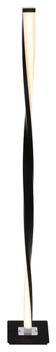 Brightech Helix - Modern LED Floor Lamp for Living Room Bright Lighting, Black