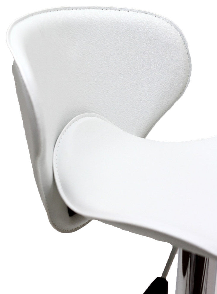 Modern Contemporary Dining Kitchen Bar Stool White