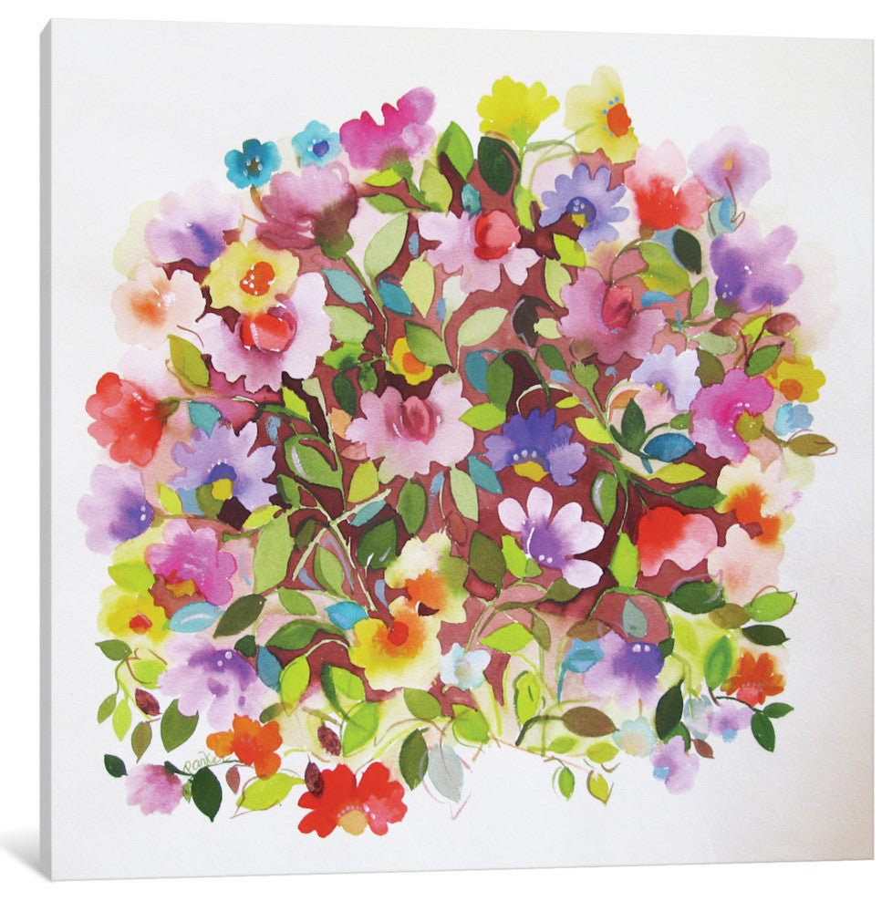 "Beach Peas" by Kim Parker, 37x37x1.5
