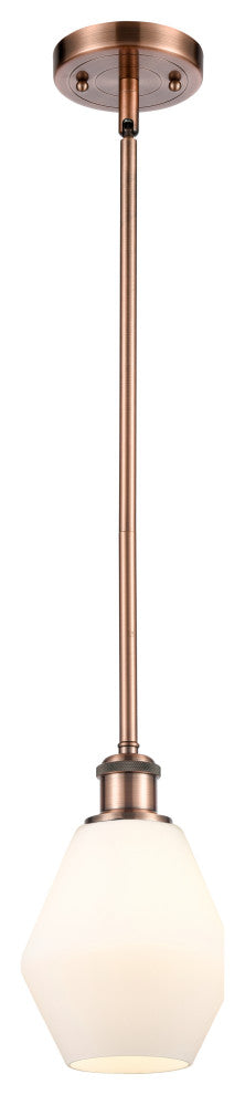 Innovations 516-1S-AC-G651-6 1-Light Mini Pendant, Antique Copper